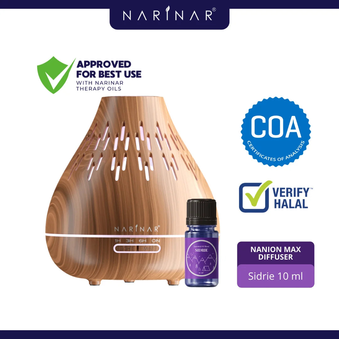 Narinar Calm The Storm Set – Nanion Max Sidrie Aromatherapy Air Diffuser