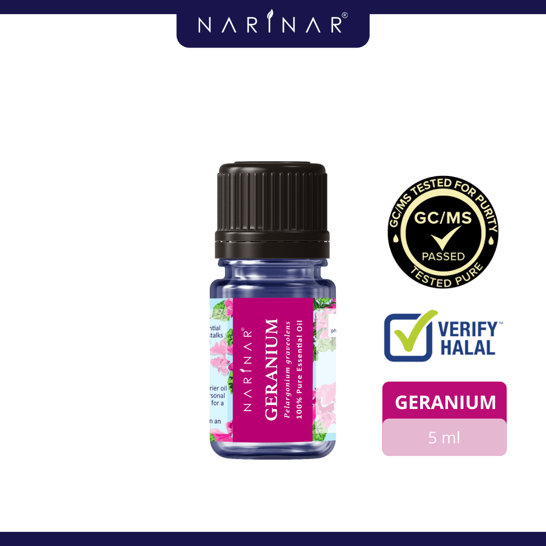 Narinar Geranium Single Oil Series Aromatherapy Essential Oil (5ml)