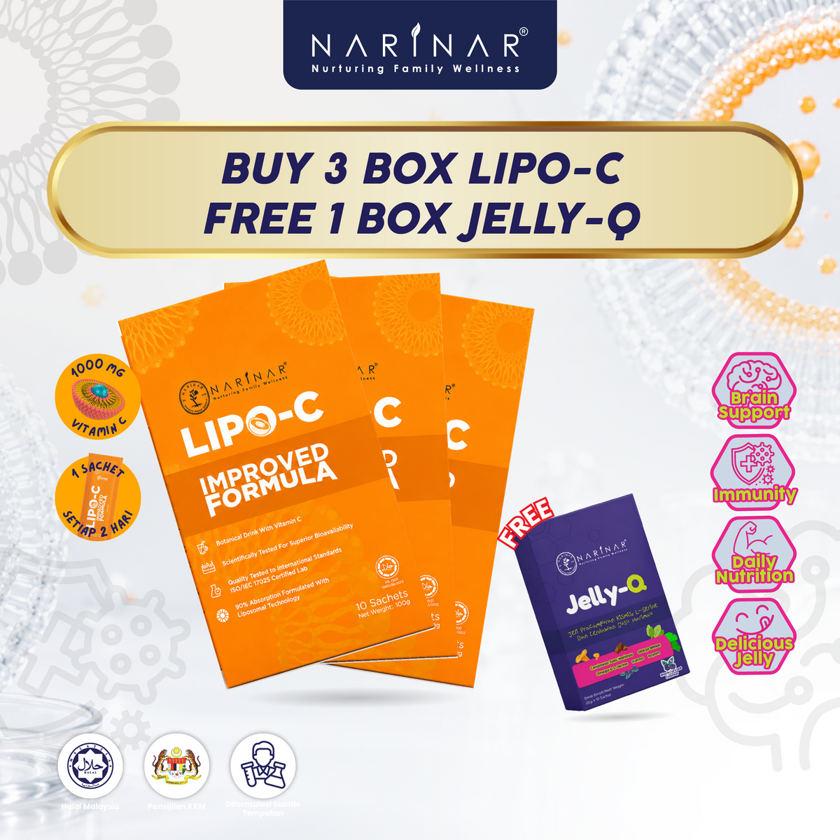 lipo c drink IMPROVED FORMULA!] Liposomal Vitamin C Botanical 3 Box ( – Narinar Malaysia No Crash Colour:To Love Lip Balm Blistex Lip