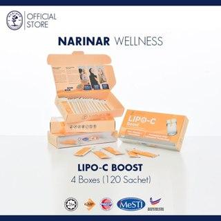 NARINAR LipoC Boost Vitamin Botanical Drink 4 Box Super Combo(120 satchet).