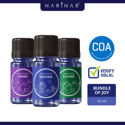 Narinar Set Bundle of Joy – Blended Oil Series Aromatherapy Essential Oil (10ml)
