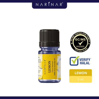 Narinar Lemon Single Oil Series Aromatherapy Essential Oil (5ml)