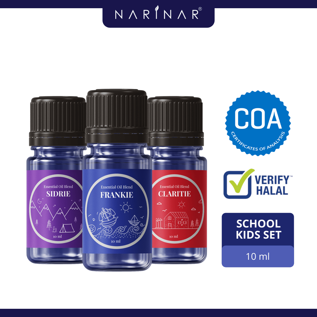 Narinar School Kids Set – Blended Oil Series Aromatherapy Essential Oil (10ml)