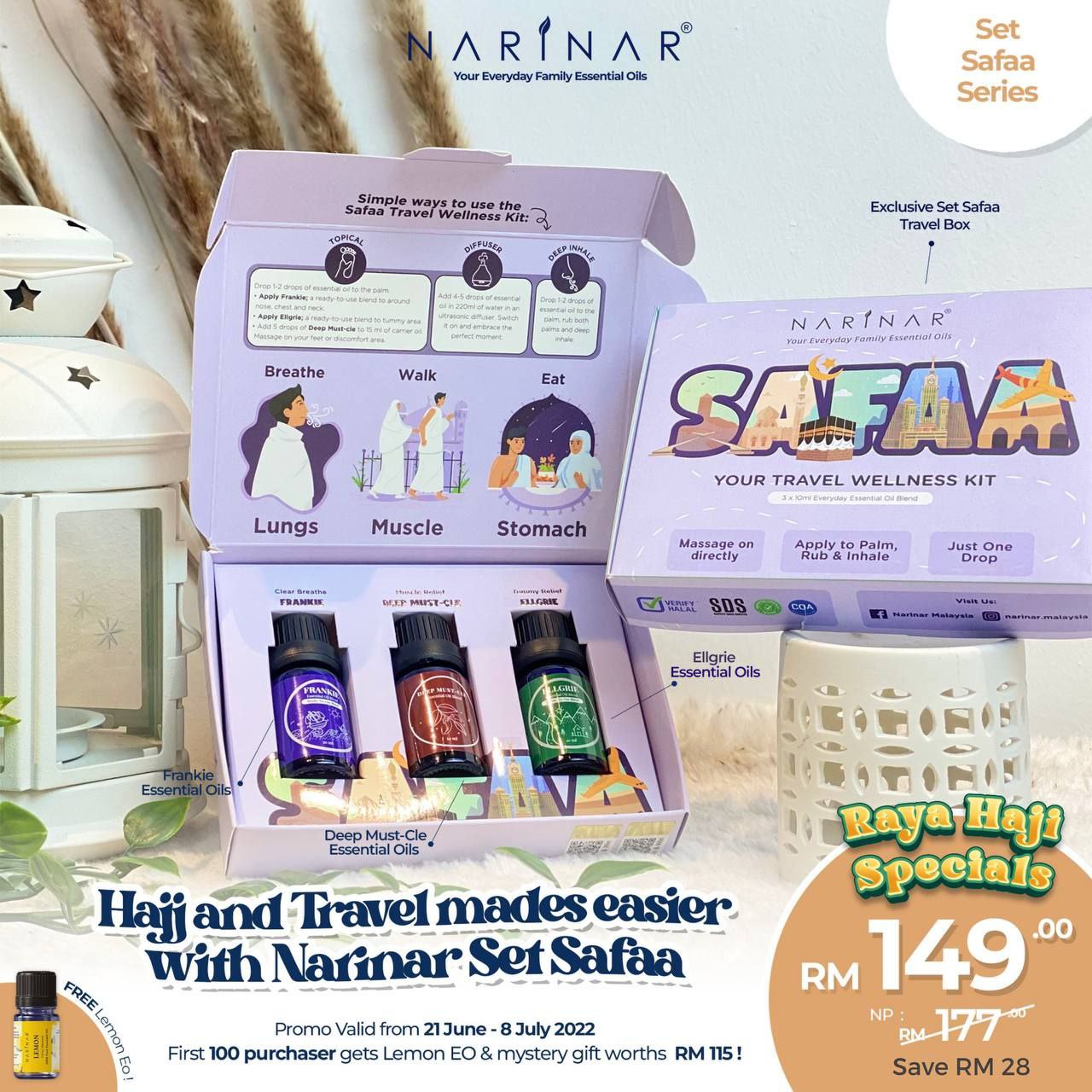 Set Combo Safaa (Umrah/ Haji/ Travel)