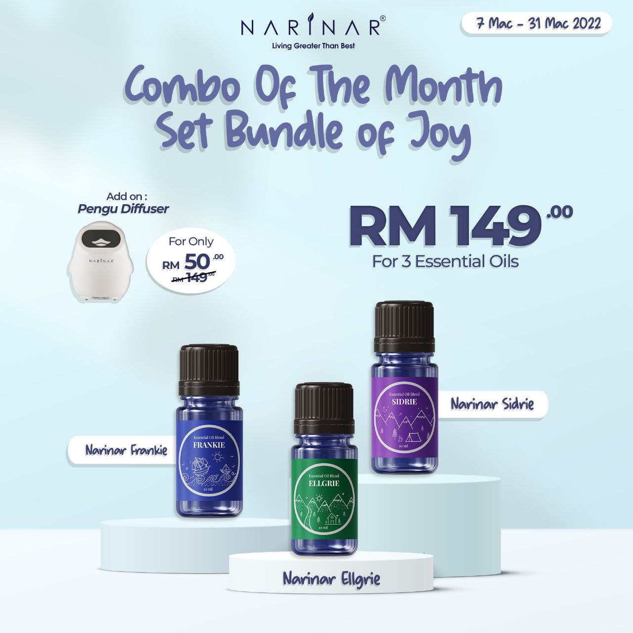 PROMO: Set Bundle of Joy + Pengu Ultrasonic Diffuser